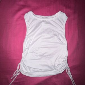 white cropped tank top never worn super soft